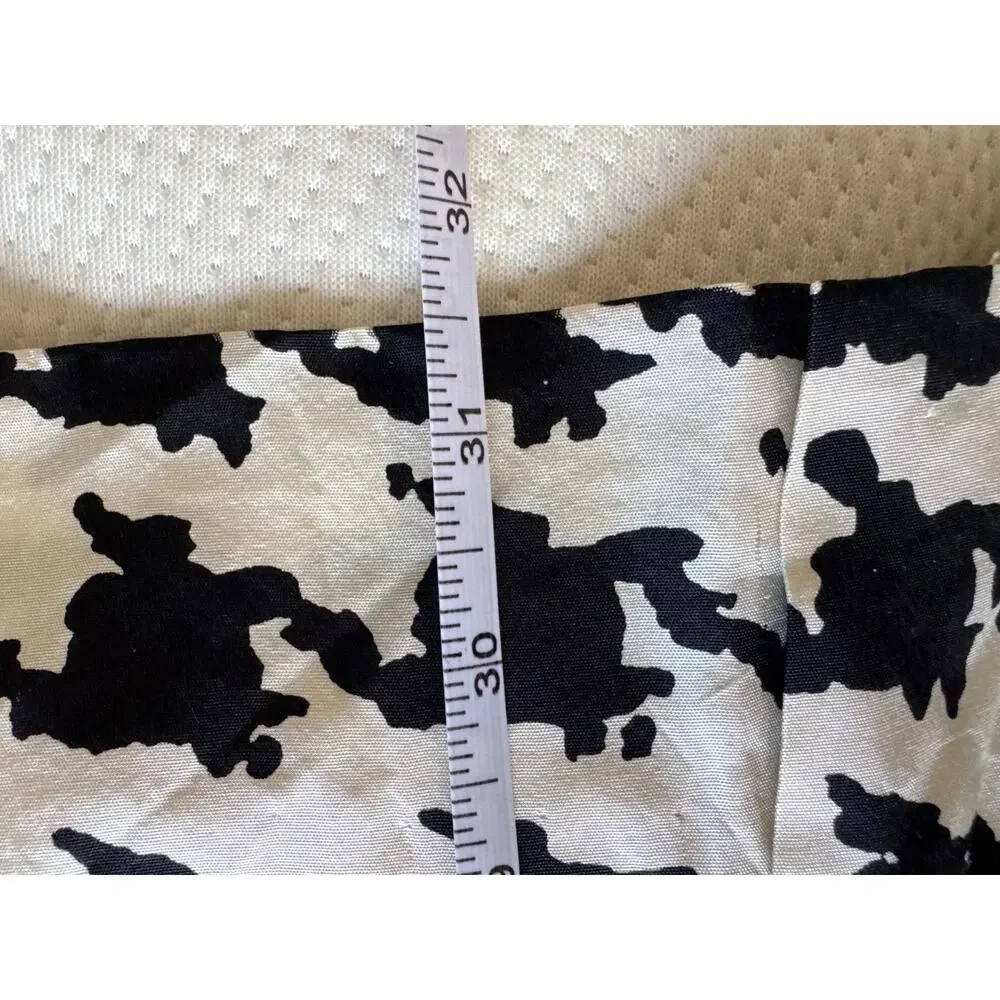 Kate Spade 100% Silk Abstract Houndstooth Sheath Dress Bow Waist Size 4